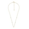 Collier Fossil Sadie Shine Bright en laiton doré - vue V1