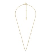 Collier Fossil Sadie Shine Bright en laiton doré