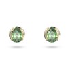 Boucles d'oreilles clous Swarovski Chroma vertes - vue V1