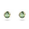 Boucles d'oreilles clous Swarovski Stilla vertes - vue V1