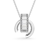 Collier Swarovski Matrix plaqué argent