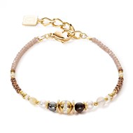 Bracelet Coeur de Lion Crystal Pearls Oeil de tigre Nacre, Agathe