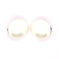 Boucles d'oreilles à clips Brillaxis perle 27mm