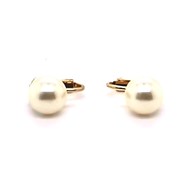 Boucles d'oreilles à clips Brillaxis perles blanches 10mm