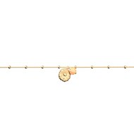 Bracelet Les Georgettes doré perles corail oxydes de zirconium - Collection les Cadettes
