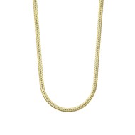 Collier chaîne Lotus Silver maille anglaise dorée