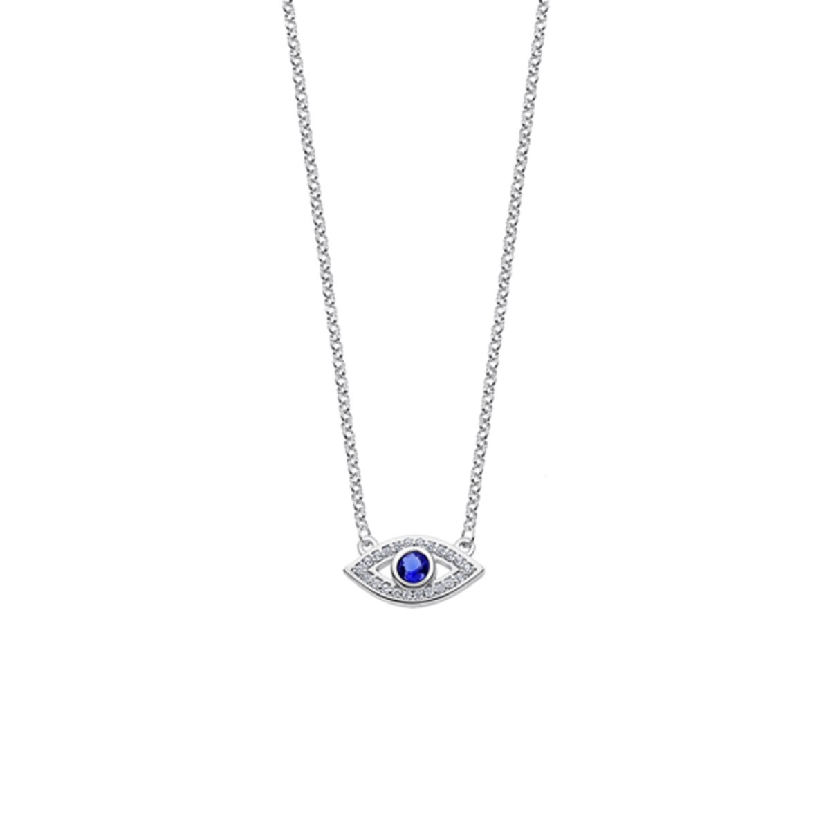 Collier Lotus Silver Oeil