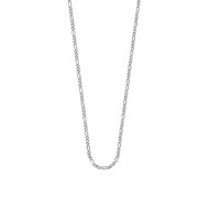 Collier chaîne Lotus Silver
maille figaro