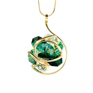 Collier Andréa Marazzini FLOWER Emerald