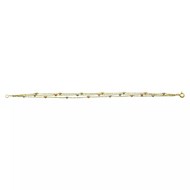 Bracelet 3 ors 18 carats  boules facetées