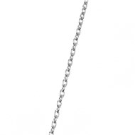 Chaine Les Georgettes maille forçat argentée 53 cm