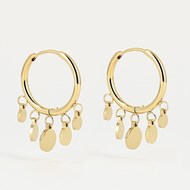 Boucles d'oreilles Zag Bijoux acier doré