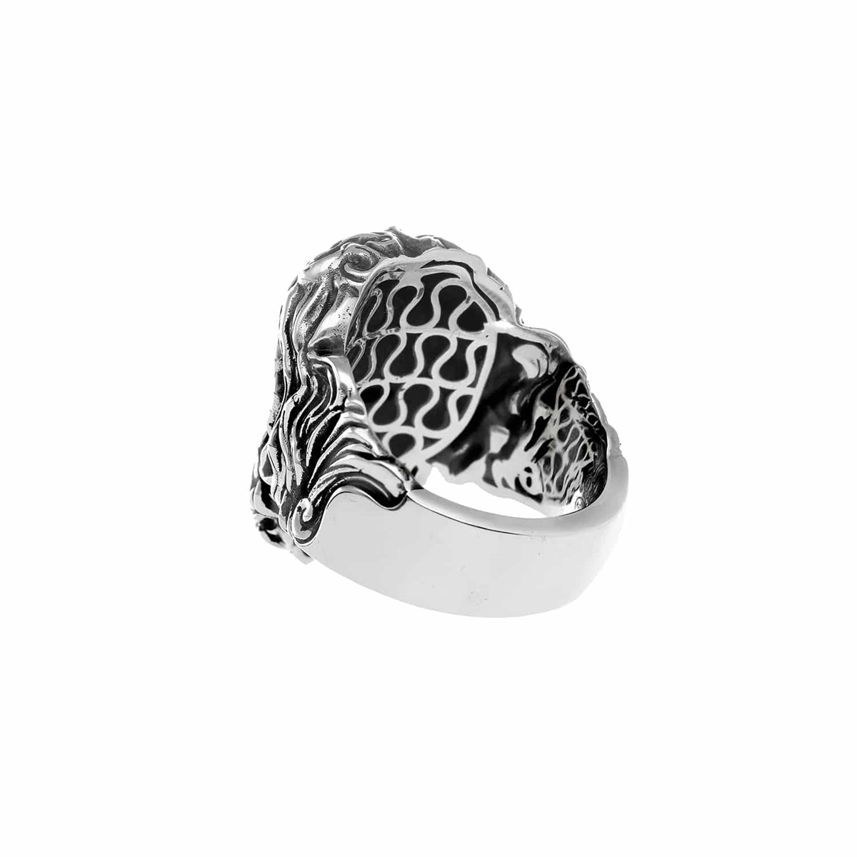 Bague Homme Argent Dieu Mythologie - vue 3