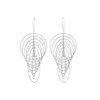 Boucles D'oreilles Argent Rhodié Spirales - vue V1