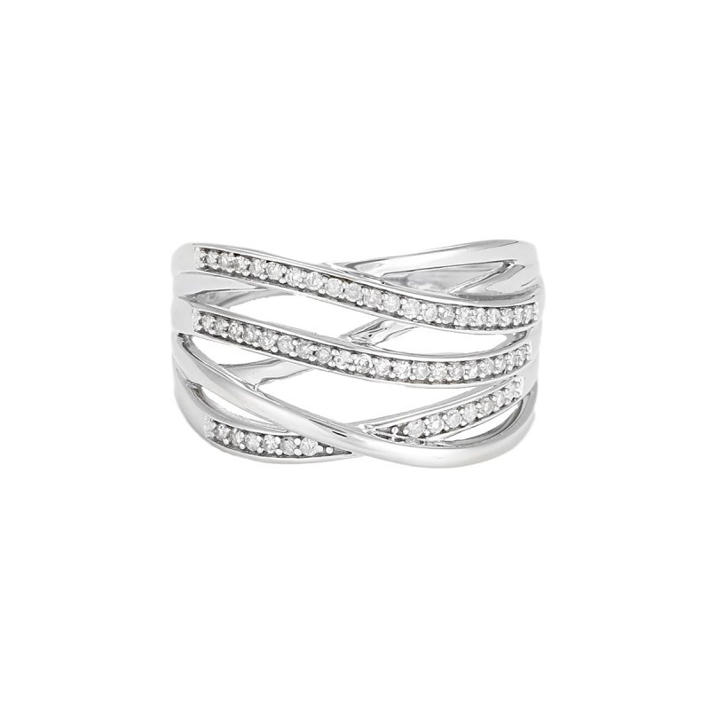 Bague ' Tiphaine' Or blanc et Diamant