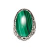 Bague 'Zafiro' Malachite 15,70ct et Argent Massif 925/1000 - vue V1