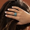 Bague 'Cihuateteo Turquoise' Argent 925 - vue V2