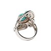 Bague 'Toronjil' Turquoise 2,70ct/3 et Argent Massif 925/1000 - vue V3