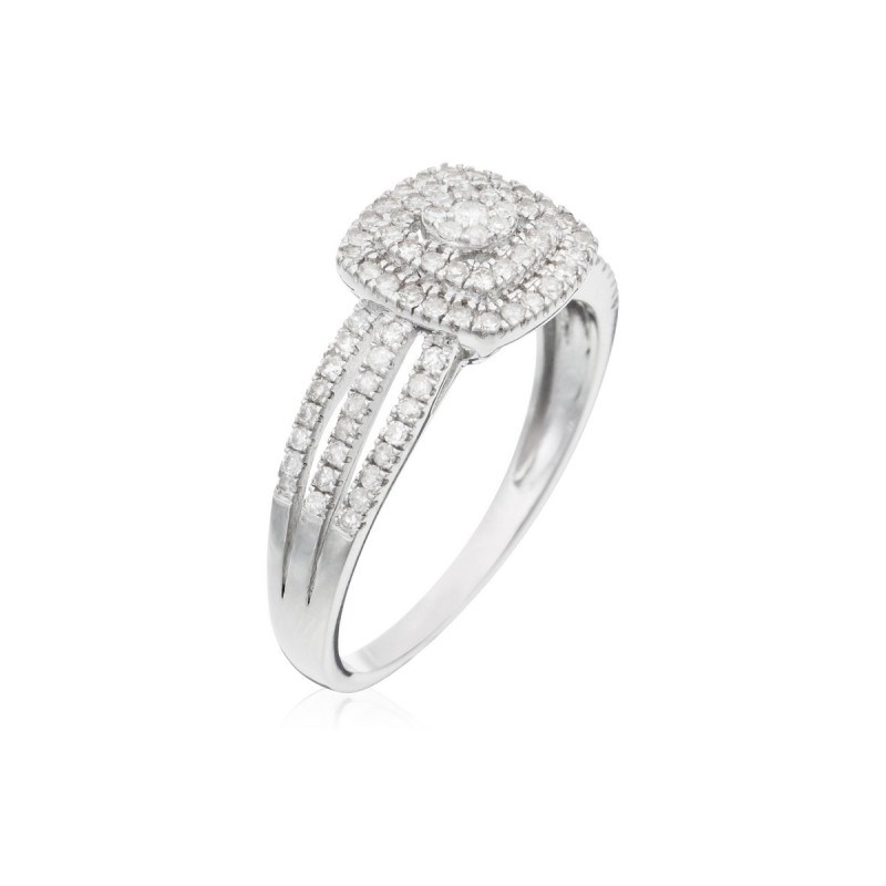 Bague 'Gaëlle' Or blanc et Diamant