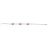 Bracelet souple Victoria en Argent avec oxyde de zirconium rose - vue V1