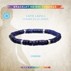 Bracelet Chakra Perles Heishi Lapis Lazuli-XS-14cm - vue V2