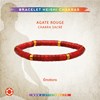 Bracelet Chakra Perles Heishi Agate Rouge-XS-14cm - vue V2