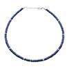 Collier Long Sautoir Ou Double Tour Chakra Perles Heishi Lapis Lazuli-90 cm - vue V1