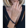 Bracelet réglable pierres synthetique blue gold - vue V2