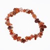 Bracelet réglable pierres d'agate rouge - vue V1