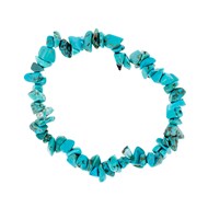 Bracelet réglable pierres de turquoise bleu vert