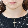 Collier - Médaille Christ sur la Croix Or Jaune - Chaine Dorée Offerte - vue V2