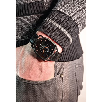 Black Reverso - Cuir Trafforato Noir