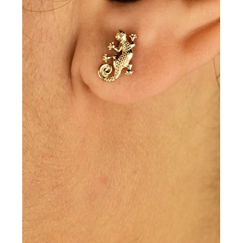Boucles d'oreilles salamandre Plaqué OR 750 3 microns