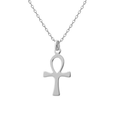 Pendentif Croix Égyptienne En Argent 925 Rhodié - 20 Mm - Dolly-Bijoux - Neuf Étiqueté