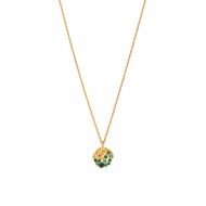Collier doré à l'or fin cristal SEVEN