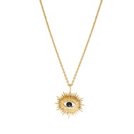Collier doré à l'or fin lapis lazuli FREYA