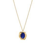 Collier doré à l'or fin lapis lazuli SWANN
