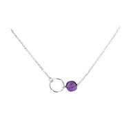 Collier argent 925 améthyste FIDJI