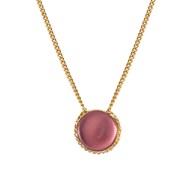 Collier doré à l'or fin améthyste LADY
