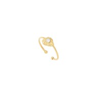 Bague plaquée or cristal ELEVEN