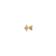 Puce d'oreille unitaire dorée à l'or fin IZAR