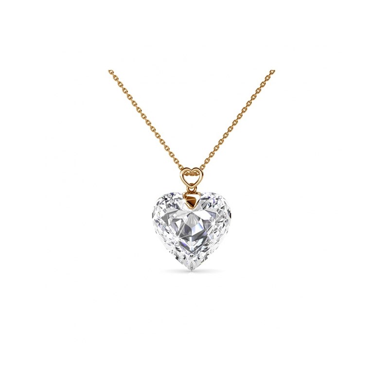 Pendentif Cheery heart - Or et Cristal