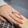 Votre Bague pour Femme Ornée Zirconium ROSERA - vue V2