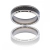 Bague Anneau Homme Carbone et Acier ALIX - vue V1