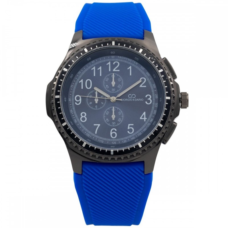 Montre Homme Silicone Couleur Bleu GIORGIO