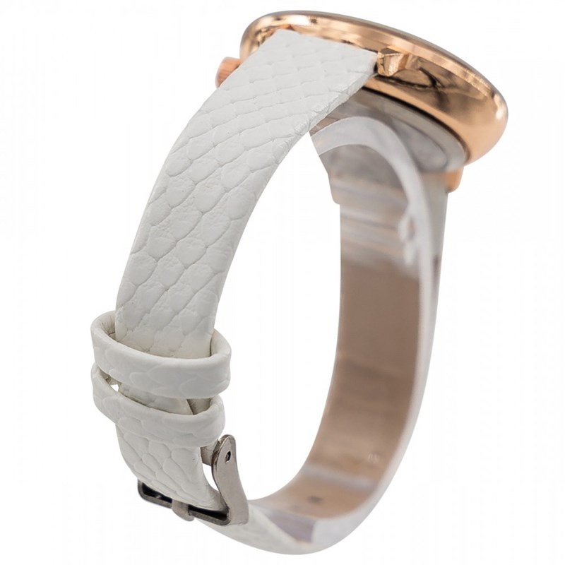 Montre Femme CHTIME bracelet Cuir Blanc - vue 3