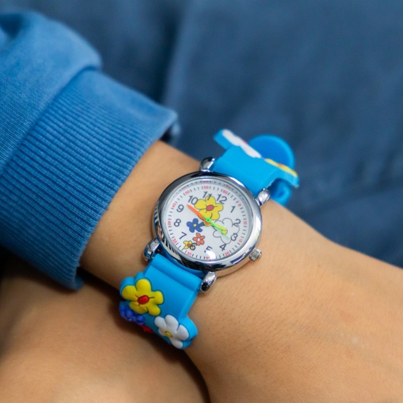 Montre enfant Fille CHTIME bracelet Silicone Bleu - vue 2
