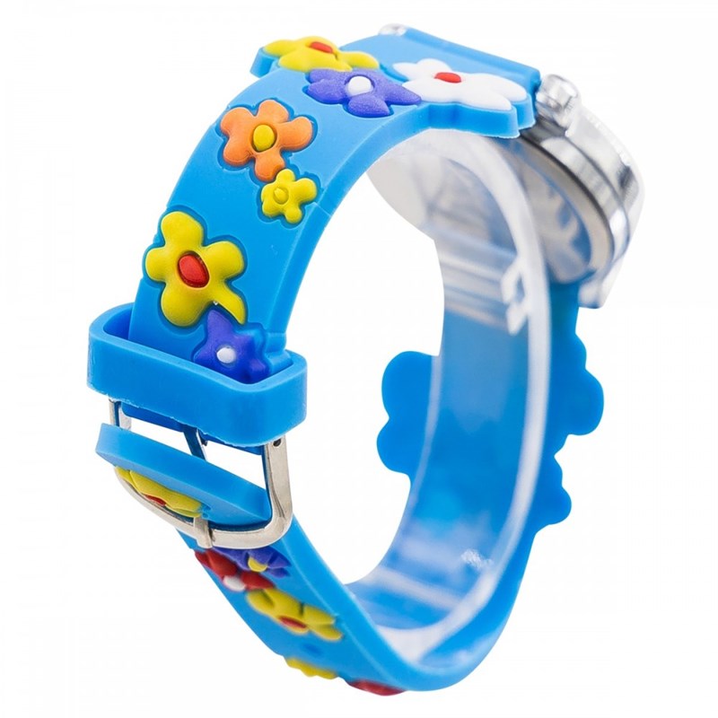 Montre enfant Fille CHTIME bracelet Silicone Bleu - vue 3