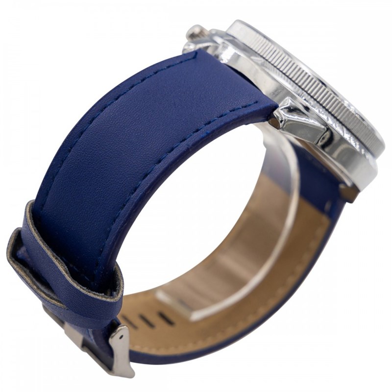 Montre Homme CHTIME bracelet Cuir Bleu - vue 3