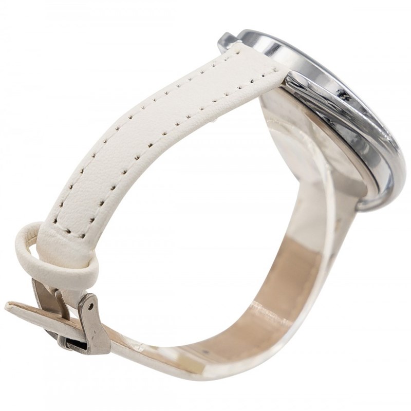Montre Femme CHTIME bracelet Cuir Blanc - vue 3